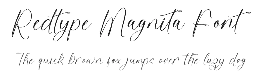Redtype Magnita Font by stylishtype.co — Script Handwritten Font