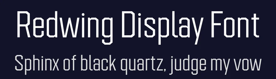 Redwing Display Font by Jeremy Nelson Design — Decorative Font — thumbnail 2