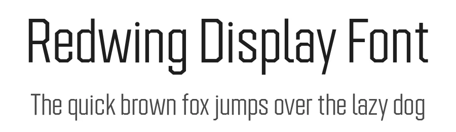 Redwing Display Font by Jeremy Nelson Design β Decorative Font