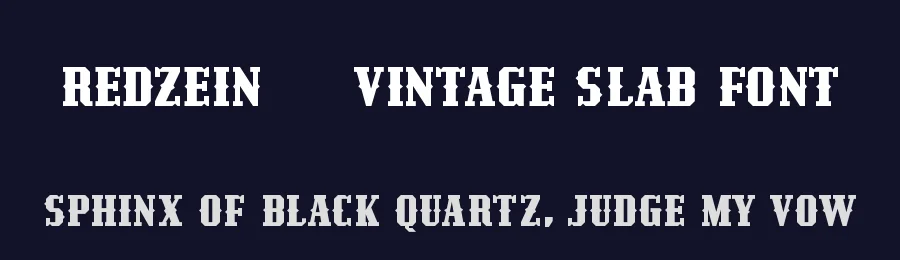 Redzein – Vintage Slab Font by Almarkha Type — Decorative Font — thumbnail 2