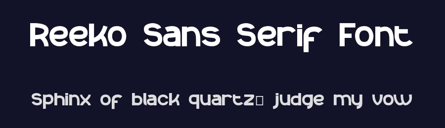 Reeko Sans Serif Font by typocrisy.studio — Sans Serif Font — thumbnail 2