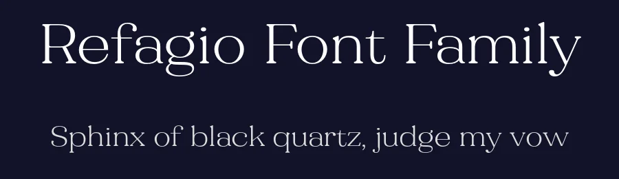 Refagio Font Family by Mj Studio — Serif Font — thumbnail 2