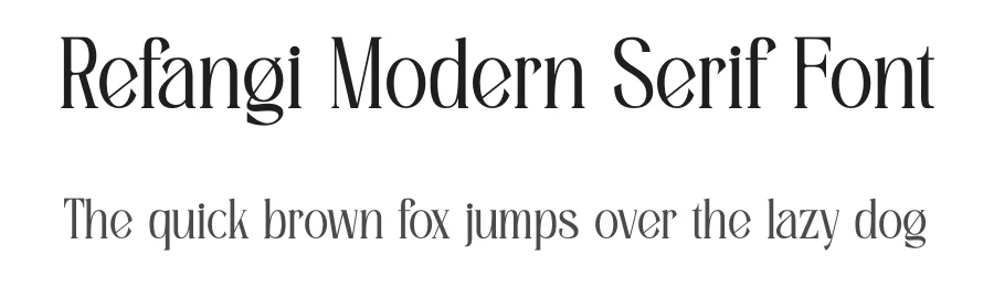 Refangi Modern Serif Font by ErmediaStudio — Serif Font