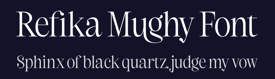 Refika Mughy Font by timelesstype.co — Serif Font — thumbnail 2