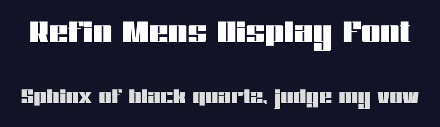 Refin Mens Display Font by SlideShoot — Display Font — thumbnail 2