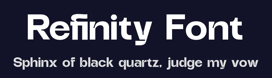 Refinity Font by zeenesia — Sans Serif Font — thumbnail 2