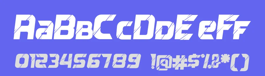 Reflected Display Font by fontkong — Display Font — thumbnail 3