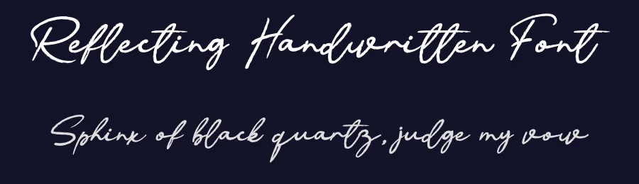 Reflecting Handwritten Font by andikastudio — Script Handwritten Font — thumbnail 2