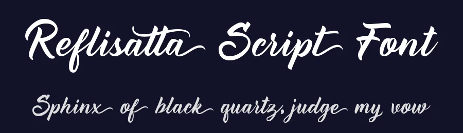 Reflisatta Script Font by fontkong — Script Handwritten Font — thumbnail 2
