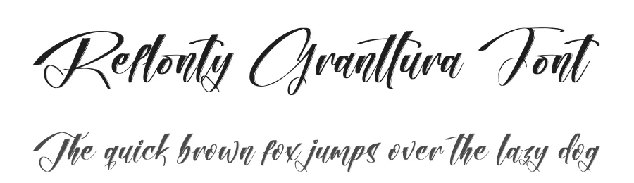 Reflonty Granttura Font by letterenastudios — Script Handwritten Font
