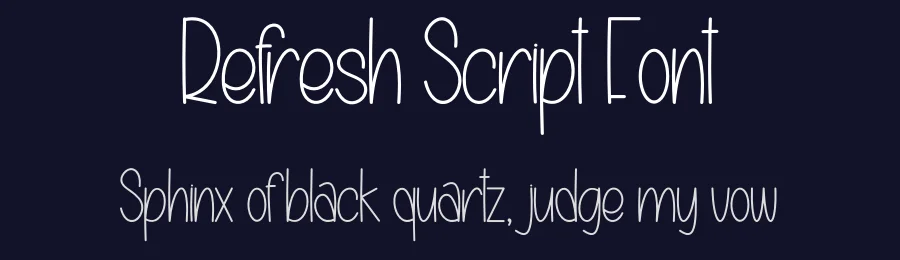 Refresh Script Font by creativeletter — Display Font — thumbnail 2