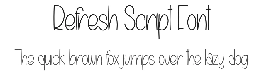 Refresh Script Font by creativeletter — Display Font