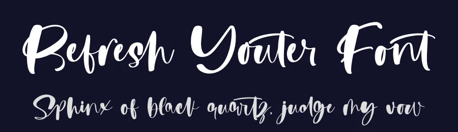 Refresh Youter Font by stylishtype.co — Script Handwritten Font — thumbnail 2