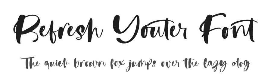 Refresh Youter Font by stylishtype.co — Script Handwritten Font