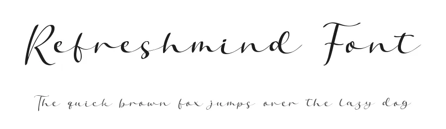Refreshmind Font by qwrtype — Script Handwritten Font