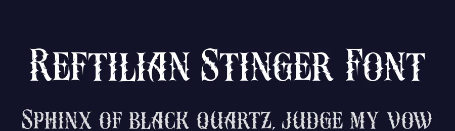 Reftilian Stinger Font by alit design — Display Font — thumbnail 2