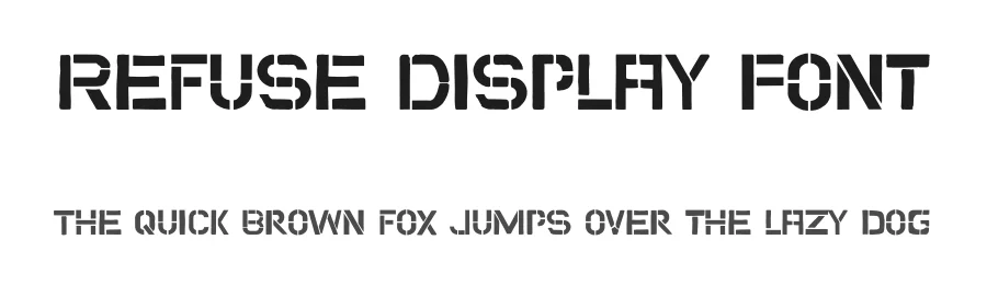 Refuse Display Font by Rafael Nascimento — Display Font