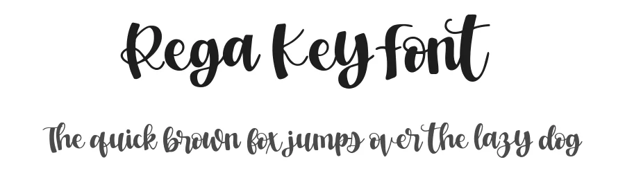 Rega Key Font by metafontsy — Script Handwritten Font