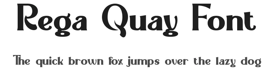 Rega Quay Font by nihstudio — Display Font