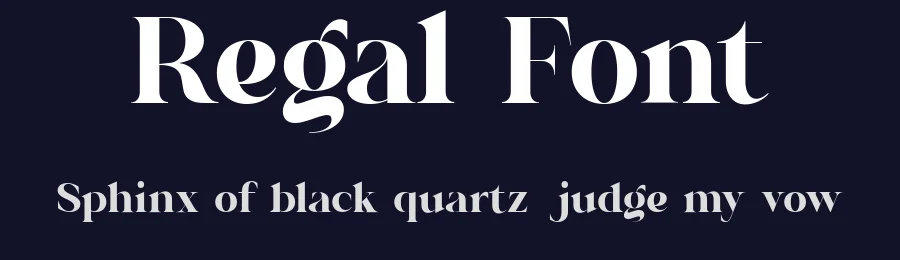 Regal Font by The_Type — Decorative Font — thumbnail 2
