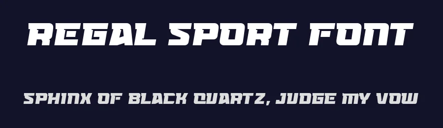 Regal Sport Font by Vroz Studio — Display Font — thumbnail 2