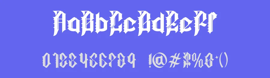 Regalie Fangs Font by Dhabee — Blackletter Font — thumbnail 3