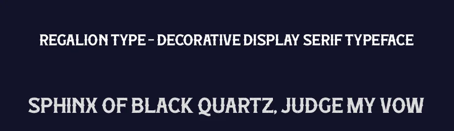 Regalion Type – Decorative Display Serif Typeface by timelesstype.co — Serif Font — thumbnail 2