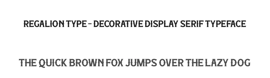 Regalion Type – Decorative Display Serif Typeface by timelesstype.co — Serif Font