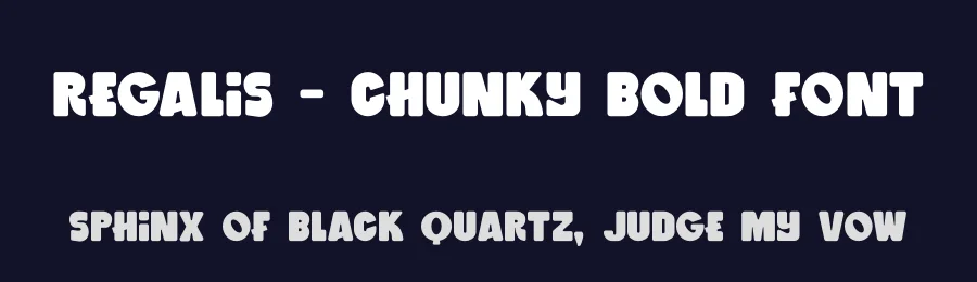 Regalis – Chunky Bold Font by NuType — Decorative Font — thumbnail 2