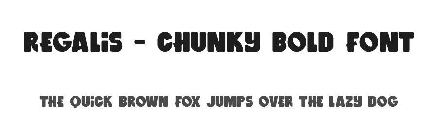 Regalis – Chunky Bold Font by NuType — Decorative Font