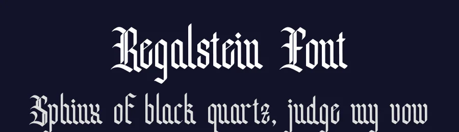 Regalstein Font by Denustudios — Blackletter Font — thumbnail 2