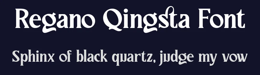 Regano Qingsta Font by Lettermine — Serif Font — thumbnail 2