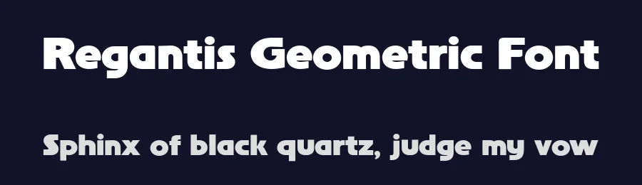 Regantis Geometric Font by letterhanna — Display Font — thumbnail 2