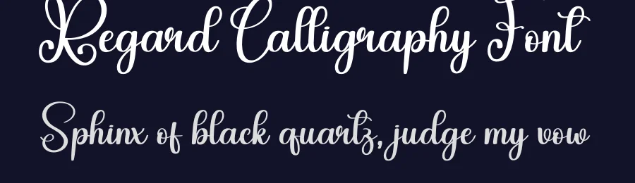 Regard Calligraphy Font by creativeletter — Script Handwritten Font — thumbnail 2