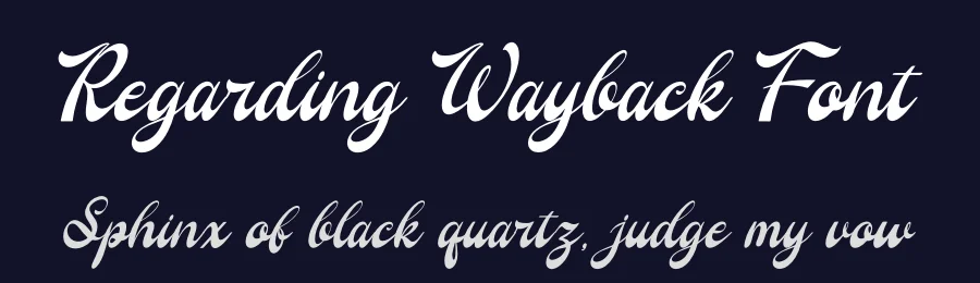 Regarding Wayback Font by Gracetypestudio — Display Font — thumbnail 2