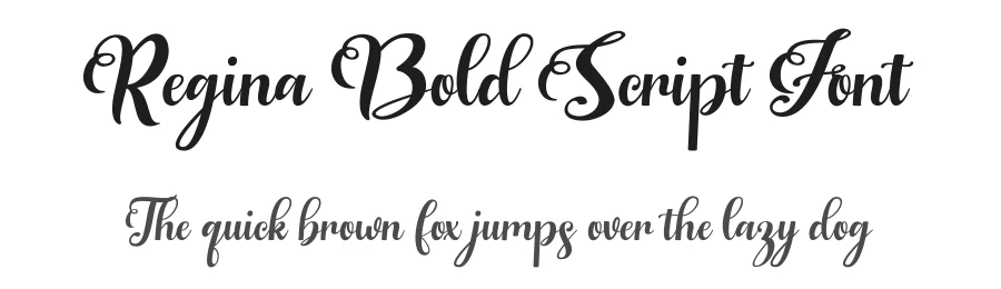 Regina Bold Script Font by yontype — Script Handwritten Font