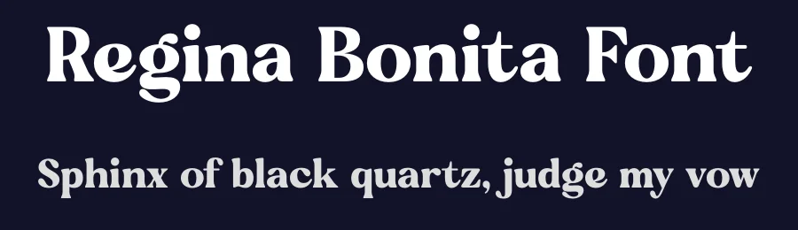 Regina Bonita Font by timelesstype.co — Display Font — thumbnail 2
