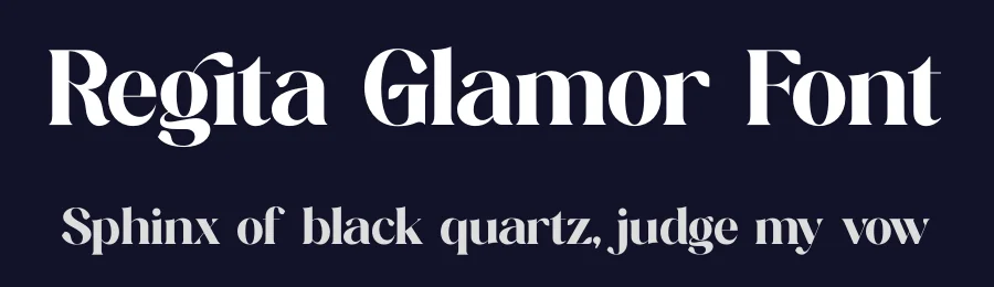 Regita Glamor Font by timelesstype.co — Display Font — thumbnail 2