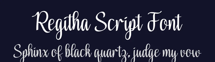 Regitha Script Font by Black Studio — Script Handwritten Font — thumbnail 2