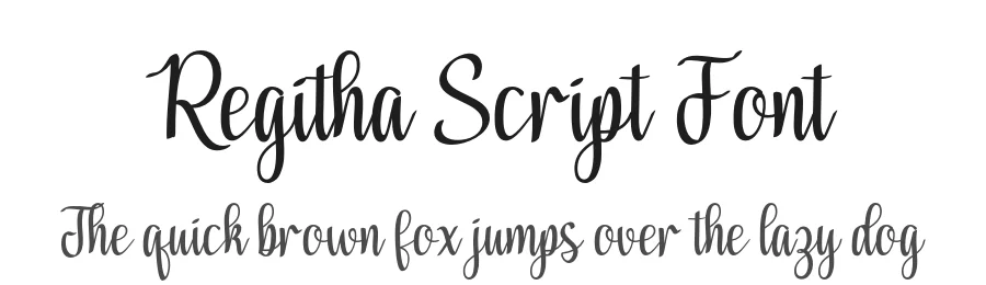 Regitha Script Font by Black Studio — Script Handwritten Font