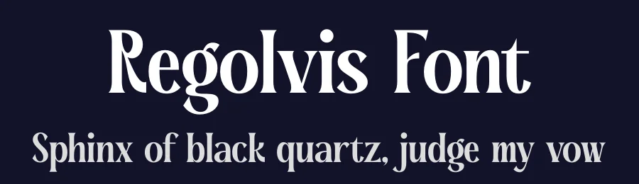 Regolvis Font by timelesstype.co — Serif Font — thumbnail 2