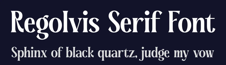 Regolvis Serif Font by timelesstype.co — Display Font — thumbnail 2