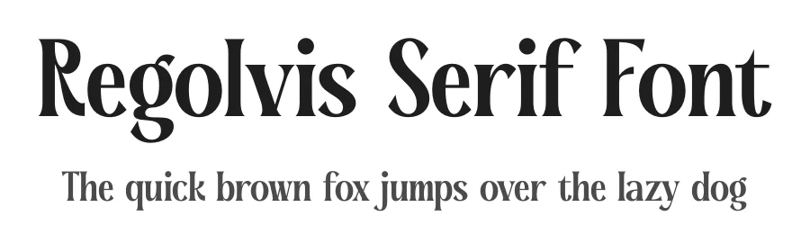 Regolvis Serif Font by timelesstype.co — Display Font