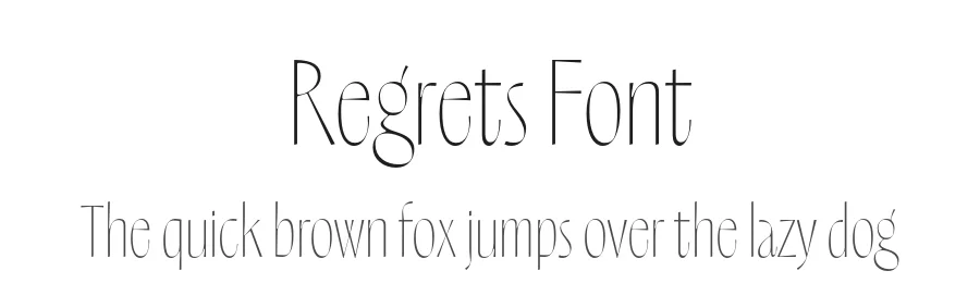 Regrets Font by James Edmondson — Display Font