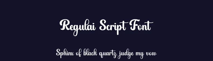 Regulai Script Font by Letterayu — Script Handwritten Font — thumbnail 2