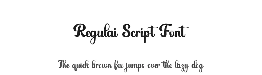 Regulai Script Font by Letterayu — Script Handwritten Font