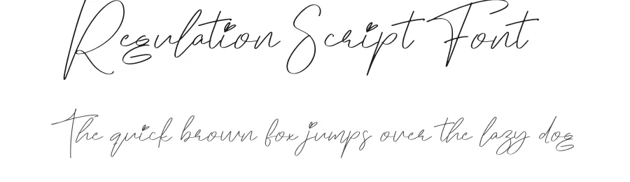 Regulation Script Font by creativeletter — Script Handwritten Font