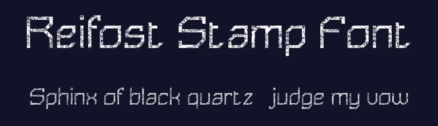 Reifost Stamp Font by craftsupplyco — Display Font — thumbnail 2