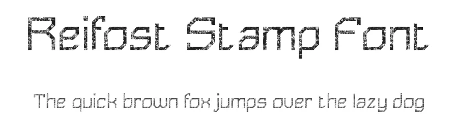 Reifost Stamp Font by craftsupplyco — Display Font