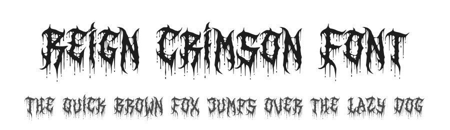 Reign Crimson Font by Denustudios — Blackletter Font